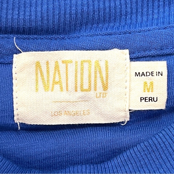 National LTD Barret 90’s Blue Bottle Sleeveless Mock Neck Midi Dress Women’s Med - Picture 11 of 11